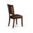 3 Piece Dining Table Set for Small Spaces Contains a Round Dining Room Table with Pedestal and 2 Faux Leather Upholstered Chairs, Mahogany-1021498449