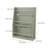 3-Tier Kids Bookshelf For Toddler Kid Bookcase, Storage Book Rack, Green-207730465