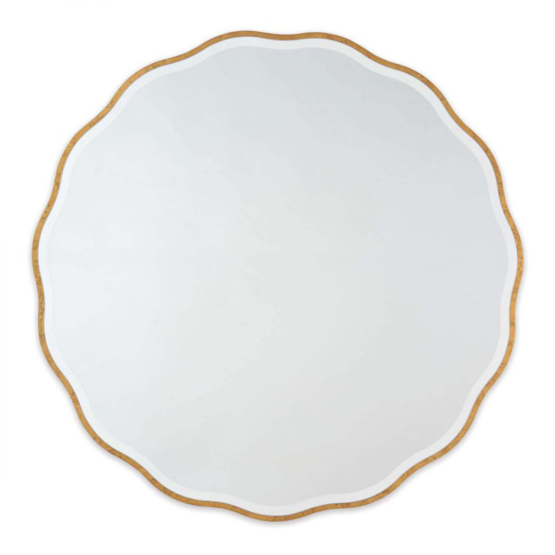 Candice Scalloped Wall Mirror, 42" x 42"