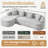 Modular L-Shaped Sectional Cloud Sofa for Living Room – Modern Minimalist Couch with Customizable Configuration Options-1871385131