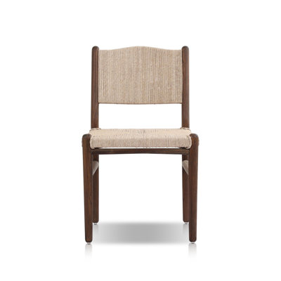 Cornelious Outdoor Dining Chair-Stained Saddle Brown by Bay Isle Home