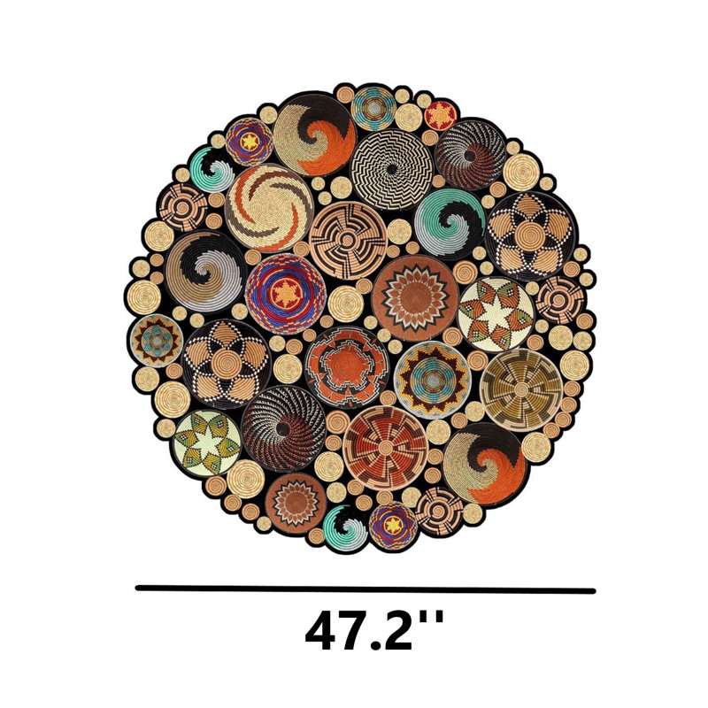 Tapis Savara, Rond 3 pi 11,2 po x 3 pi 11,2 po