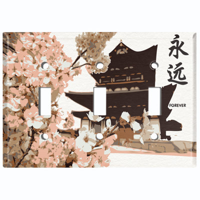 3 - Gang Toggle Light Switch Standard Wall Plate