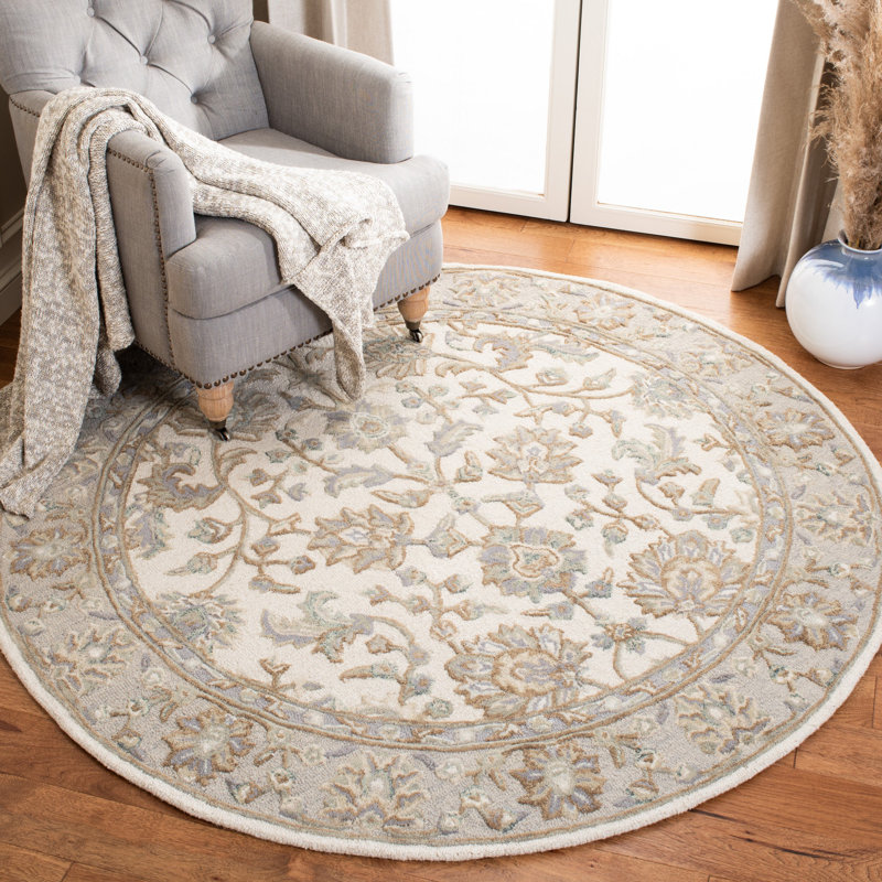 Sofiane Hand Tufted Wool Oriental Rug, Round 6'