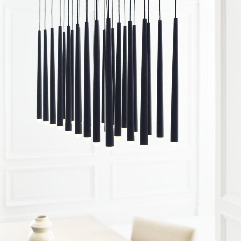 Pylon 27 - Light LED Pendant, Natural Brass