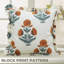 Housse de coussin en lin double face cachemire à imprimé Fabivine-107408942