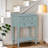 Console Table With 3 Drawers And Bottom Shelf-781777145