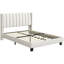 Upholstered Bed Frame with Channel Tufted Headboard-77082535-109411455