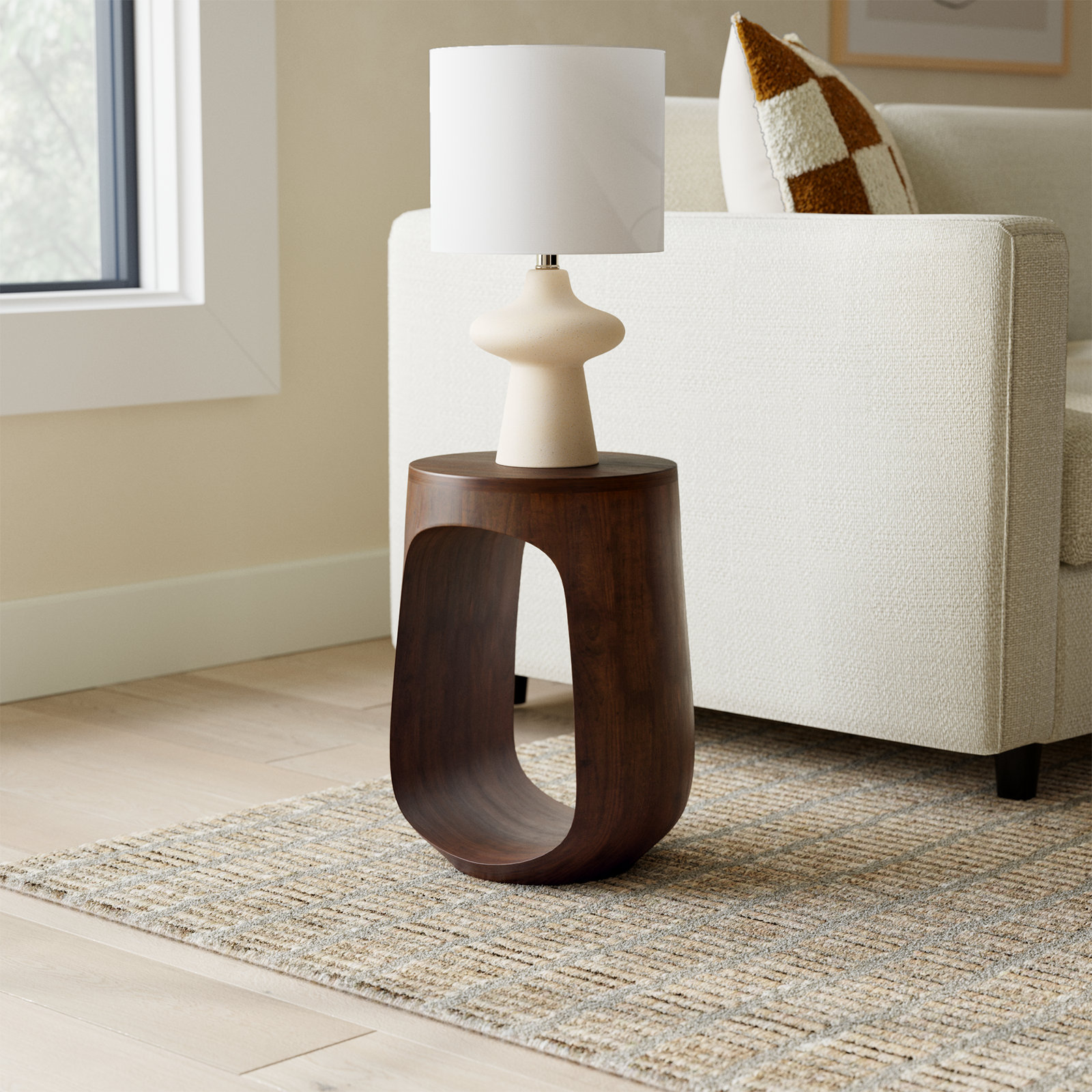 Eden Solid Wood End Table