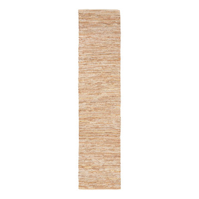 Leather Metallic Jute Indoor Rug