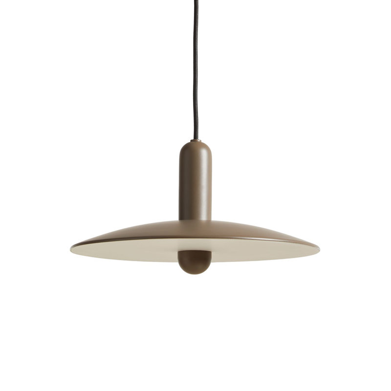 Lu Pendant (Small), White/Taupe, 125.93" H x 13" W x 13" D, Taupe