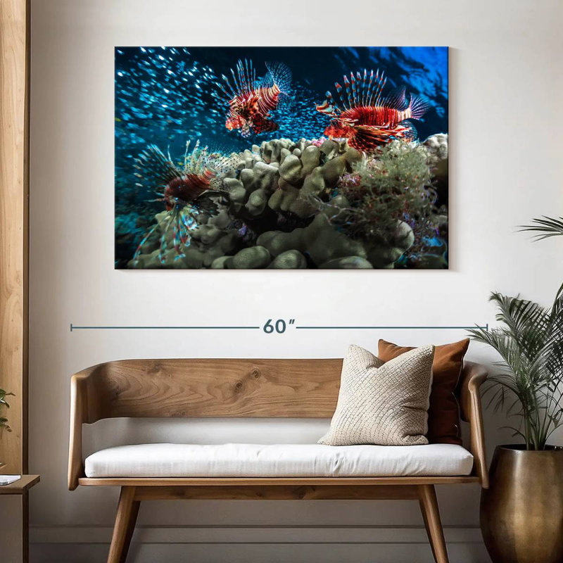 Crowle Lionfish School, 32" H x 48" W