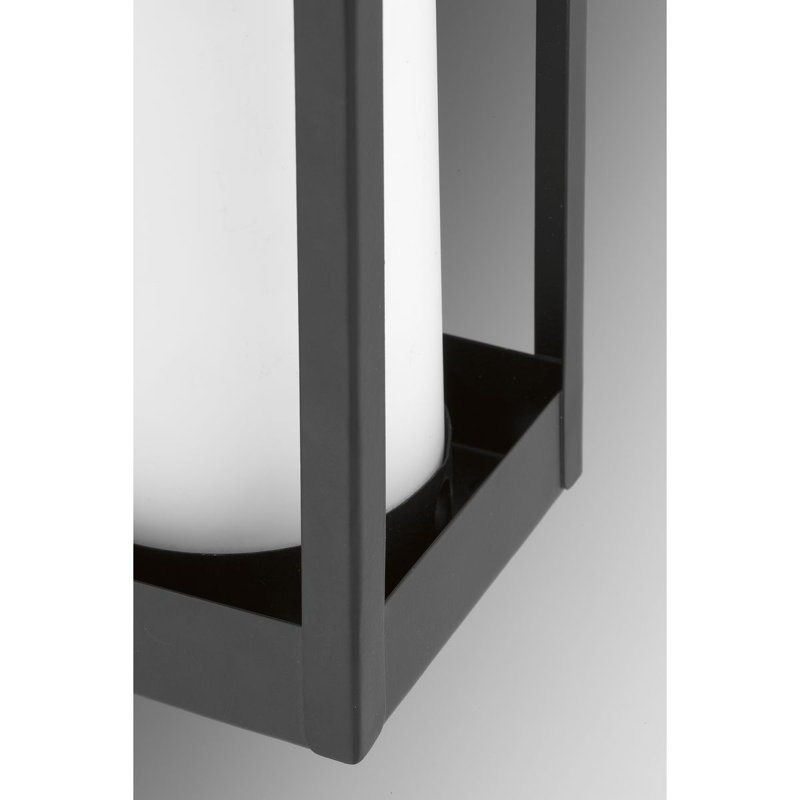 Luminaire à cloison d'extérieur noir Saida, Moyen