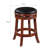 Swivel Upholstered Counter Stool with Solid Wood Frame-69426726-69426727