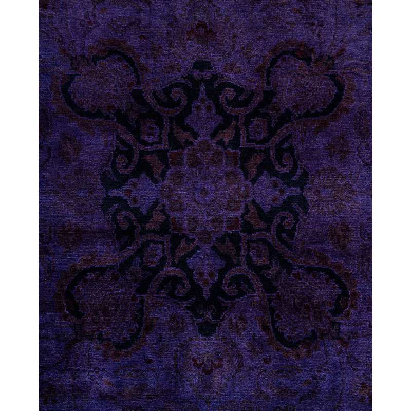 Overdyed One-of-a-Kind 6' 0" X 9' 6" Hand Knotted Area Rug