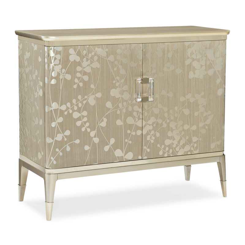 Champagne Shimmer 48'' Buffet with Gold Trim