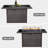 Layinsun 44-Inch Propane Gas Rectangle Fire Pit Table 55000 Btu Firepits For Outside