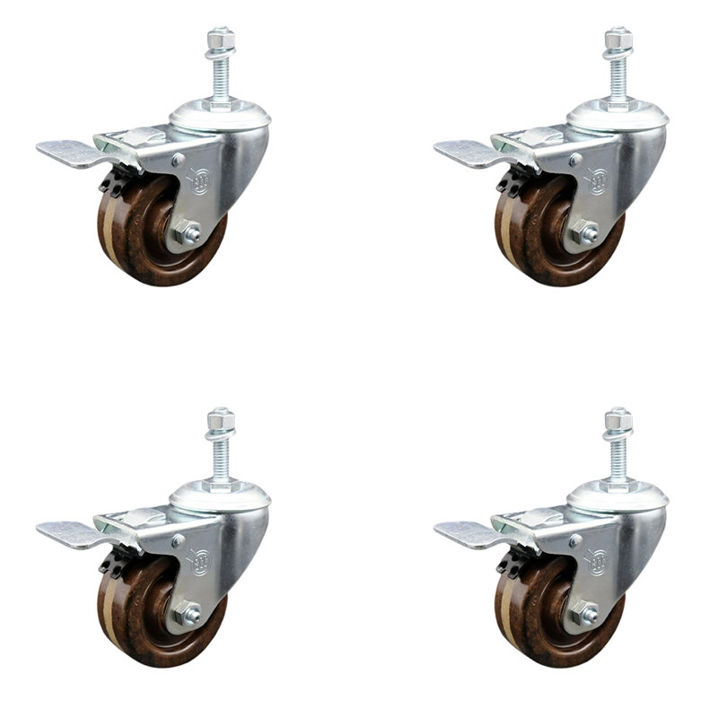 Ensemble de roulettes pour potence 12mm Temp
