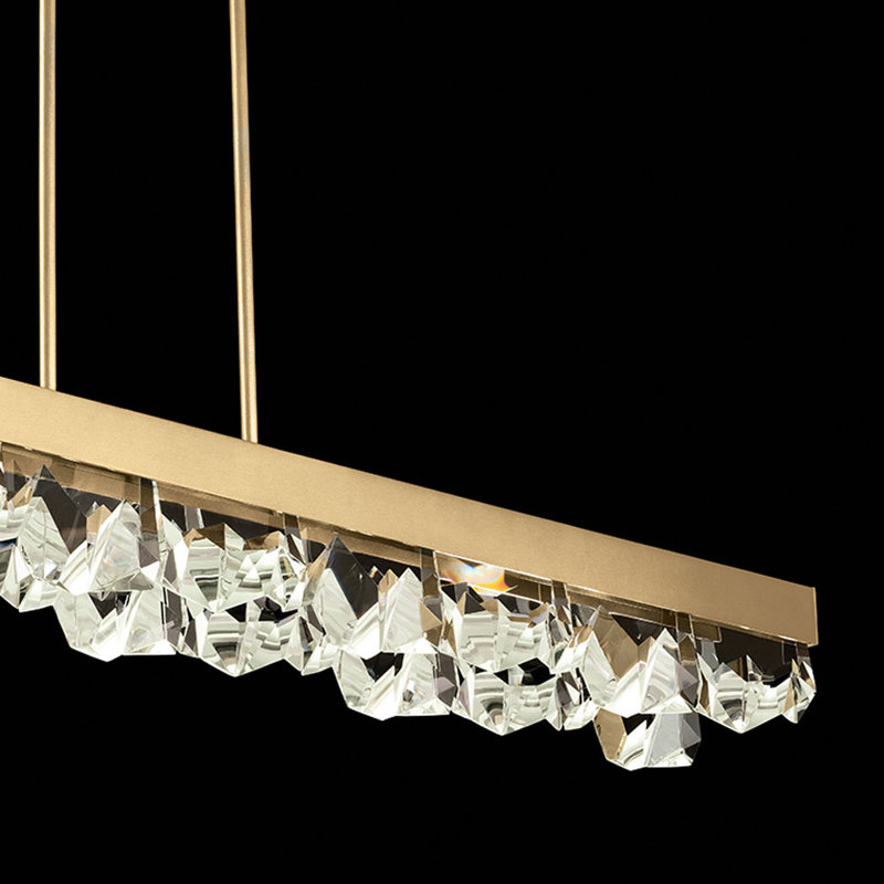 Strata 6 - Light LED Pendant, Gold Leaf