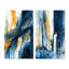 «Blue And Gold Fusion», 2 pièces sur toile-1073465426-1073465425