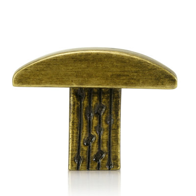 DORADO RECTANGLE KNOB; ARTISAN BRASS FINISH