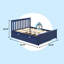 Lit plateforme double en bois massif avec lit gigogne Boling-204829293-134855721