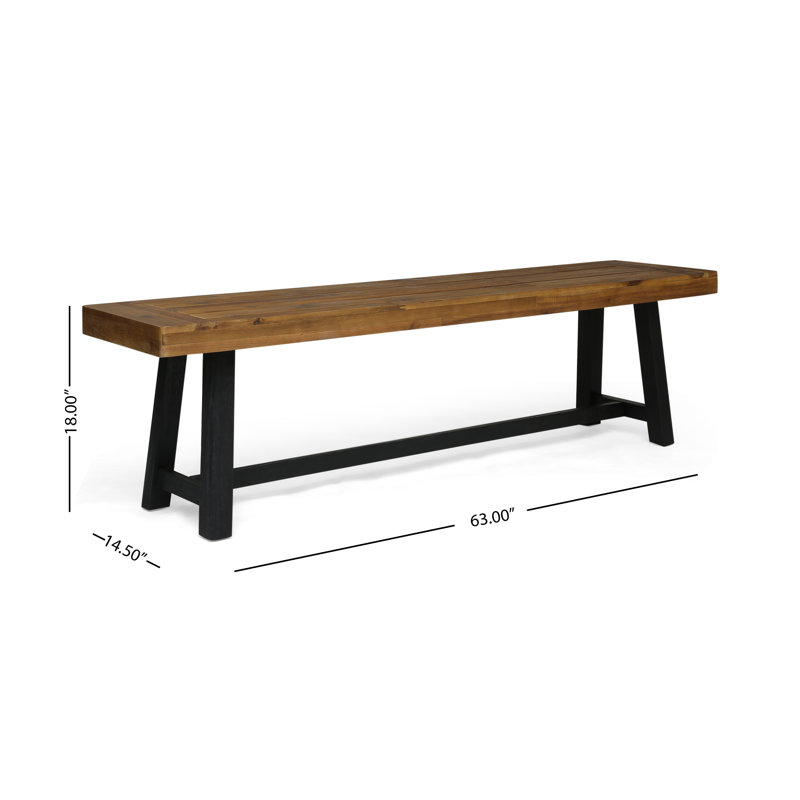 Banc d'extérieur en bois Kanisa, Teck