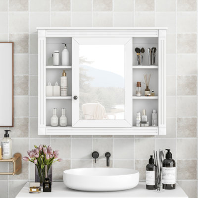35'' X 28'' Wall Mounted Bathroom Storage Cabinet