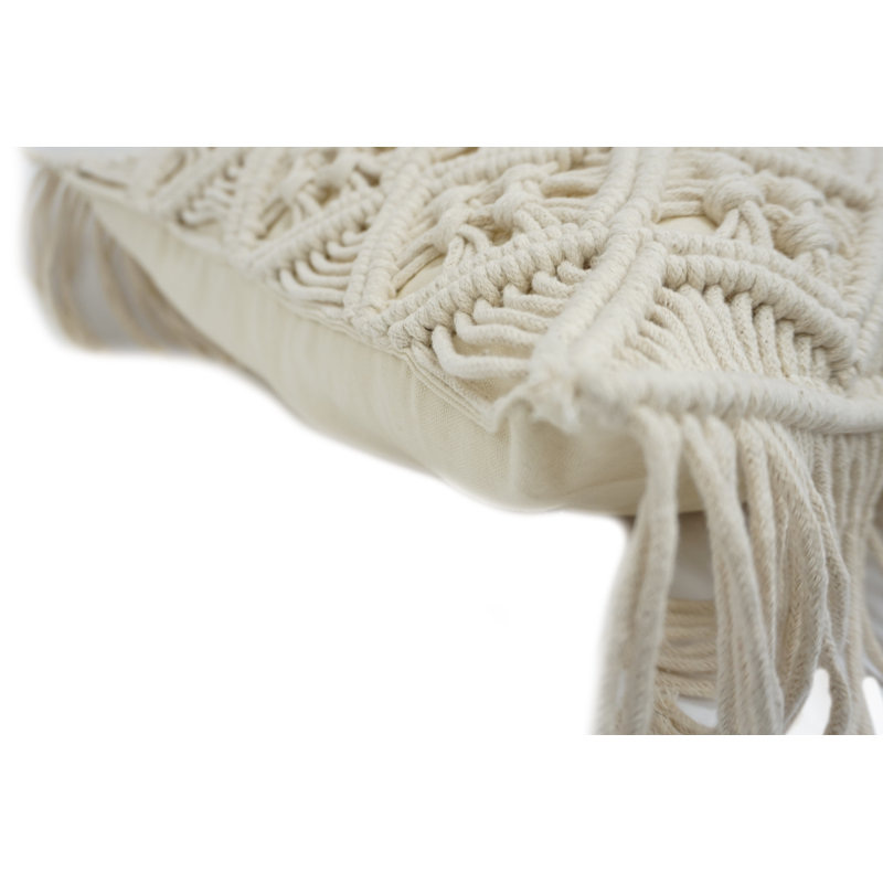 Cotton Blend Throw Pillow
