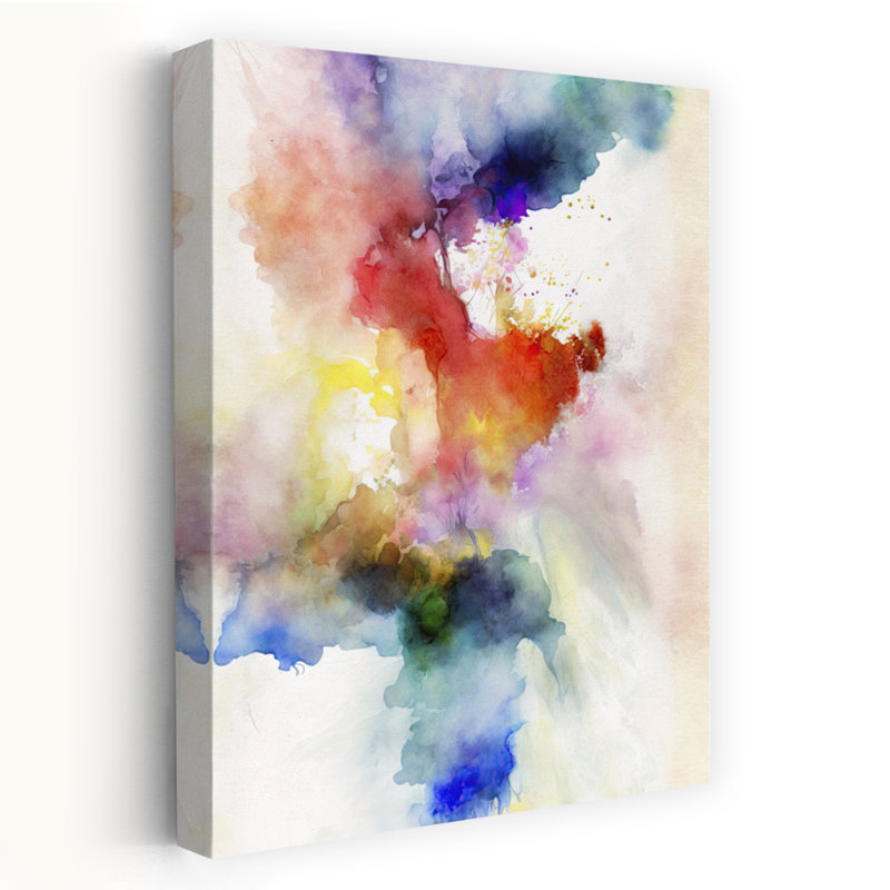 Art contemporain contemporain abstrait, H 18 po x l 12 po