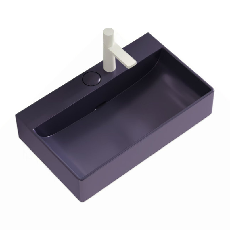 Bathroom Sink Without Cabinet Undermount Bathroom Sink Ceramic Basin Vanity Sink, Black