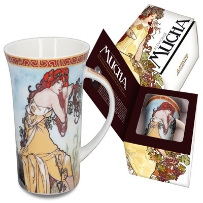 Tasse à café en porcelaine tendre « A. Mucha » quatre saisons