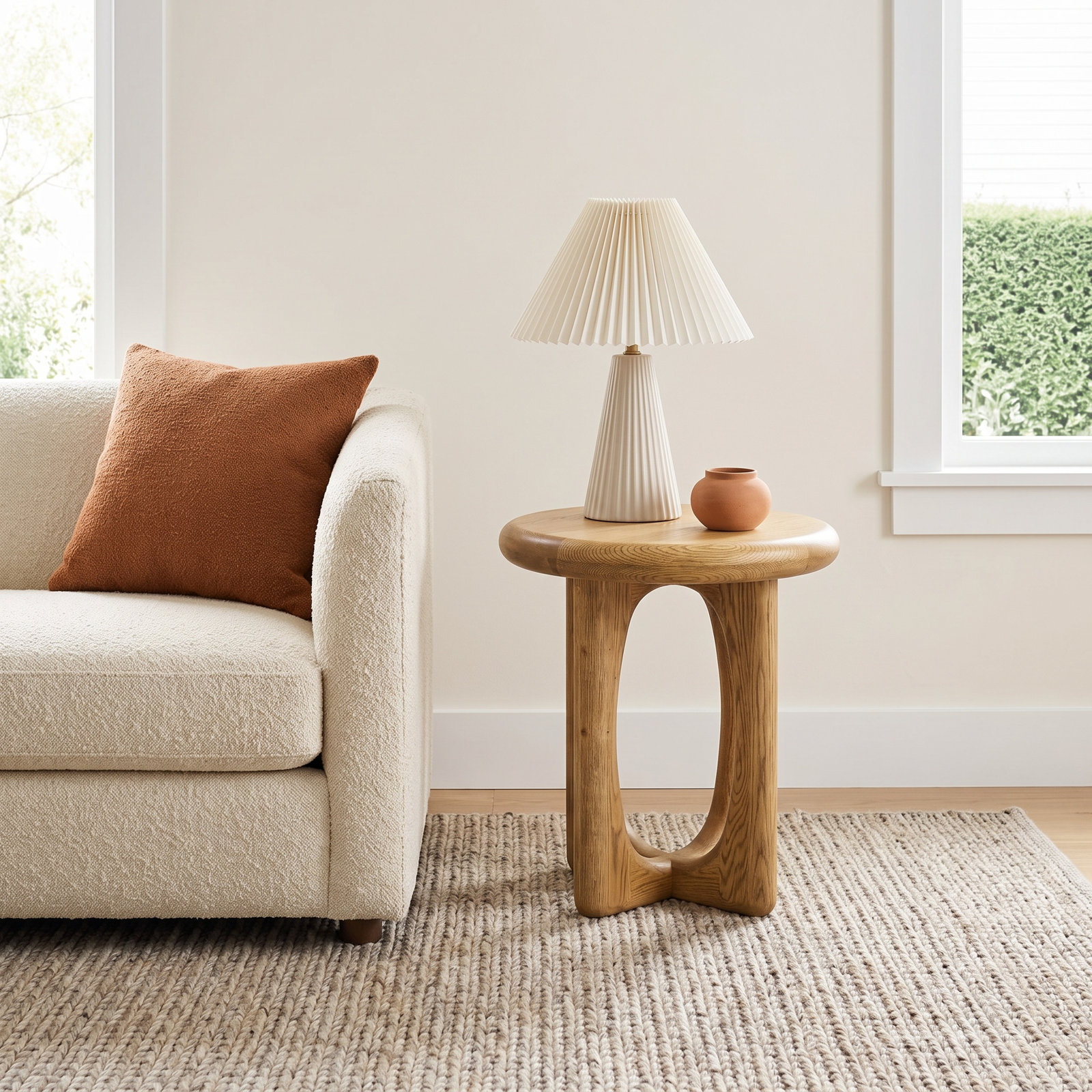 Griffey Solid Wood End Table, Natural