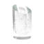Slant Vase-Clear w/Bubbles