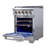 KUCHT Professional 24 in. 2.5 cu. ft. Natural Gas Range and Convection Oven in Stainless Steel with True Simmer Burners-99143089