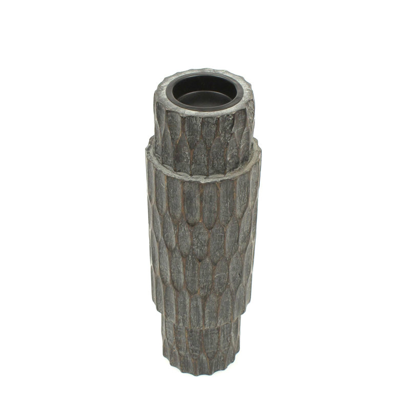 Porte-bougie en bois Elegent 4x12 "