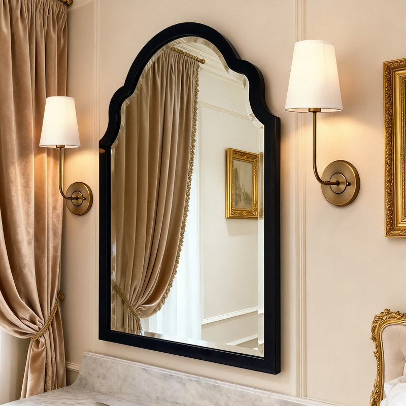 Hardwired Wall Sconce Set Of 2 With White Fabric Shade, Vintage Wall Light Fixtures For Bathroom Bedroom Living Room In Brass Finish