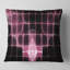 «Pink Bat Outline on Radar» - coussin imprimé abstrait-30616329-30616332