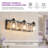 23" 3-Light Gray Farmhouse Vanity Light with Bubble Glass, Wood Grain Wall Sconce-1984220639