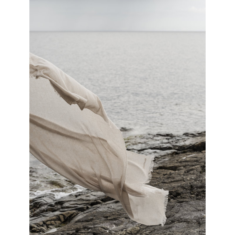MERINO Wool Throw Blanket, Beige