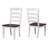 Sunset Trading French Chic 60"-78"-96" Wide Extendable Dining Table | Ladderback Chairs | 3 Size Rectangular Expanding Space-Saving Kitchen Furniture | Distressed White & Brown Wood | Seats 6-10-100965053