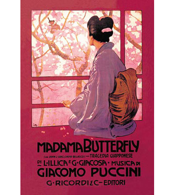 « madama papillon » par une publicité rétro lm