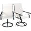 Ensemble de 2 chaises d'extérieur, chaises pivotantes