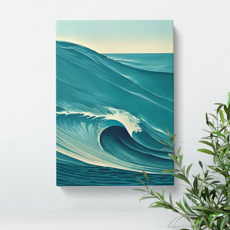 Wave Of The Ocean No.5 - Wrapped Canvas, 76cm H x 50cm W x 3cm D