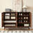 Walnut Solid Wood Shoe Storage Bench
