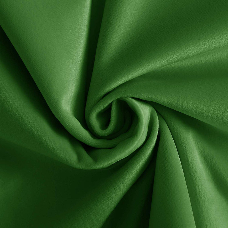 Solid Velvet Reversible Pillow Cover, 20"H x 20"W, Kelly Green