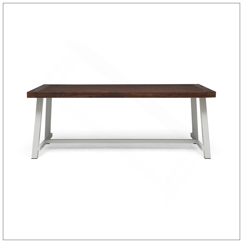 Table basse, Blanc, Marron foncé