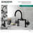 Kingston Brass Belknap Two-Handle 2-Hole Deck Mount Bridge Bathroom Faucet with Pop-Up Drain-50134285