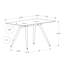 Bureau d'ordinateur, bureau personnel, ordinateur portable, L 48 po, travail, métal blanc, verre trempé, contemporain, moderne