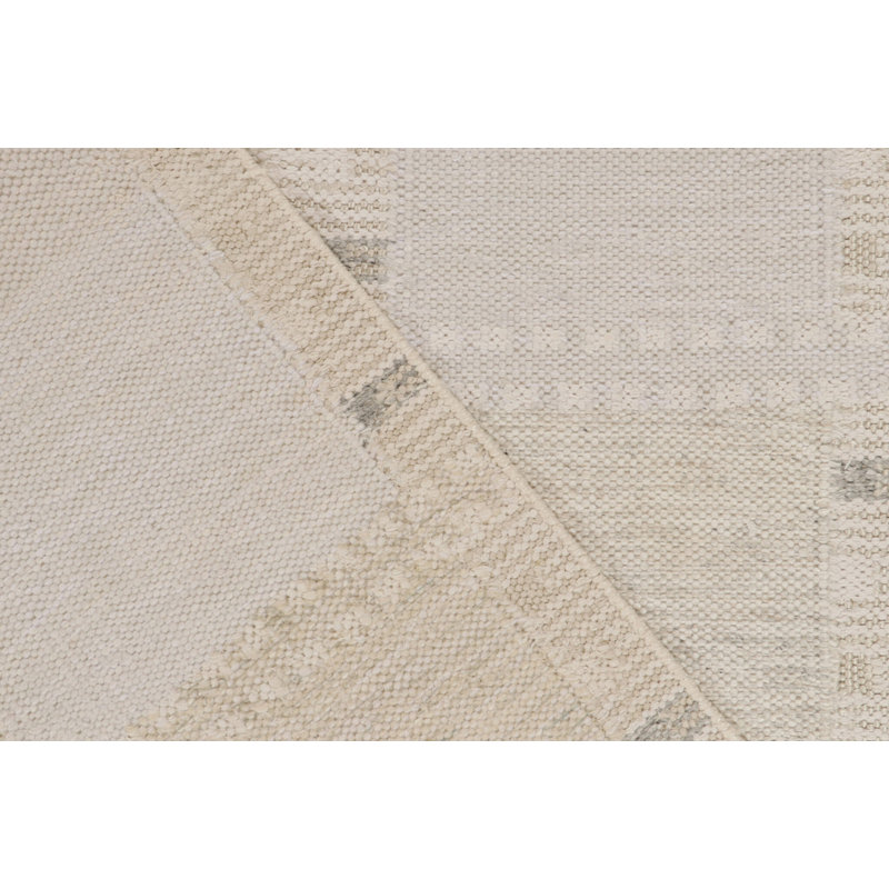 Scandinavian Wool Geometric Area Rug, Rectangle 5' x 7'